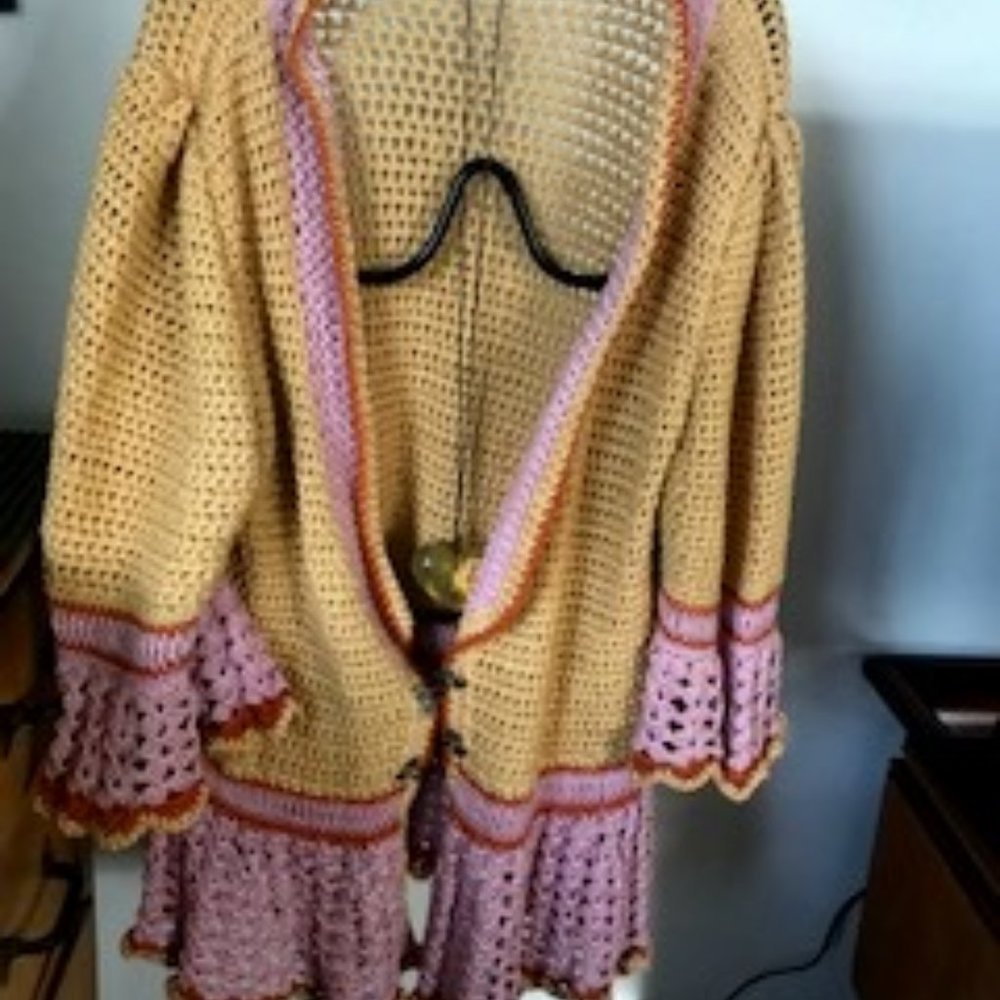 Hand crocheted sweater